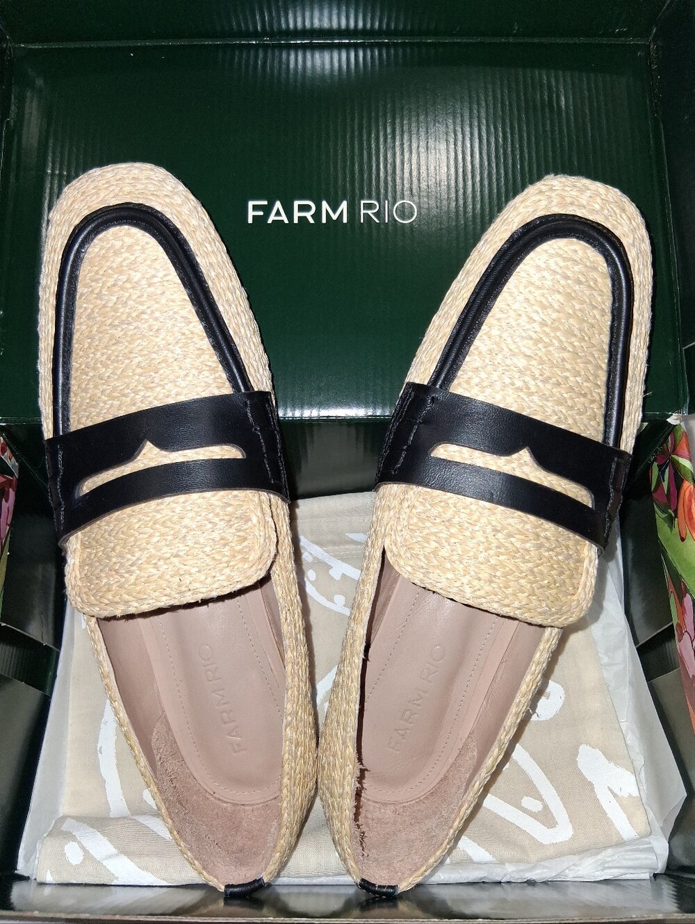 FARM RIO Raffia Loafers - Picture 3 of 9